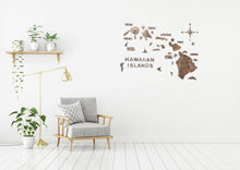 Load image into Gallery viewer, 3D Wood Hawaiian Islands Map 壁掛け木製ハワイ諸島地図【翌日出荷】