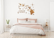 Load image into Gallery viewer, 3D Wood Hawaiian Islands Map 壁掛け木製ハワイ諸島地図【翌日出荷】