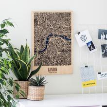 画像をギャラリービューアに読み込む, 【選べる21都市】3D Wood City Map インテリア用木製都市マップ <注文から1ヶ月半後のお届け>