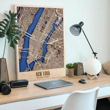 画像をギャラリービューアに読み込む, 【選べる21都市】3D Wood City Map インテリア用木製都市マップ <注文から1ヶ月半後のお届け>